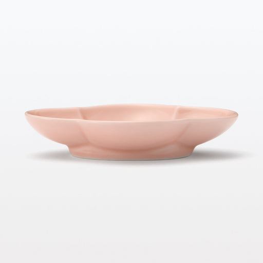 Hasami Ware Lucky Small Plate - Flowering Quince - Light Plum Pink MUJI