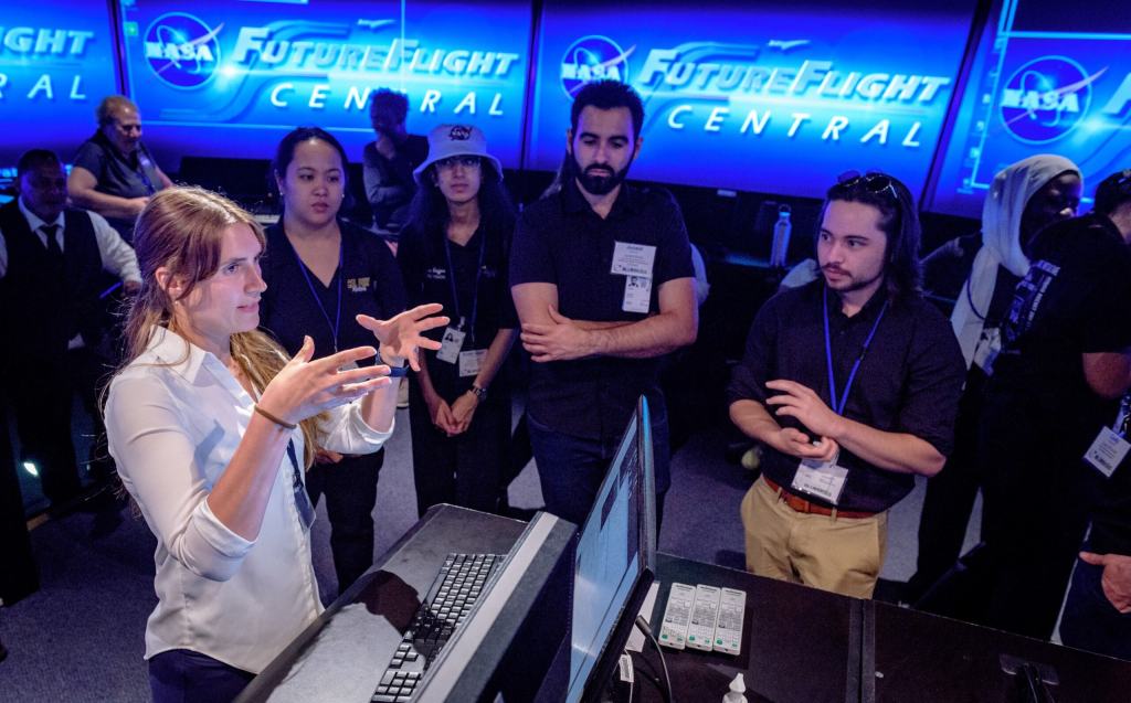 Students tour NASA’s Ames Research Center during the Forum.