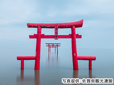 大魚神社の海中鳥居