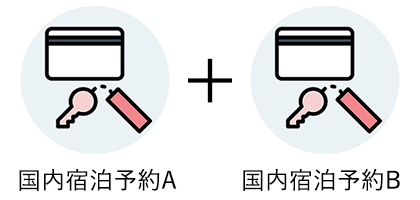 国内宿泊予約A＋国内宿泊予約B