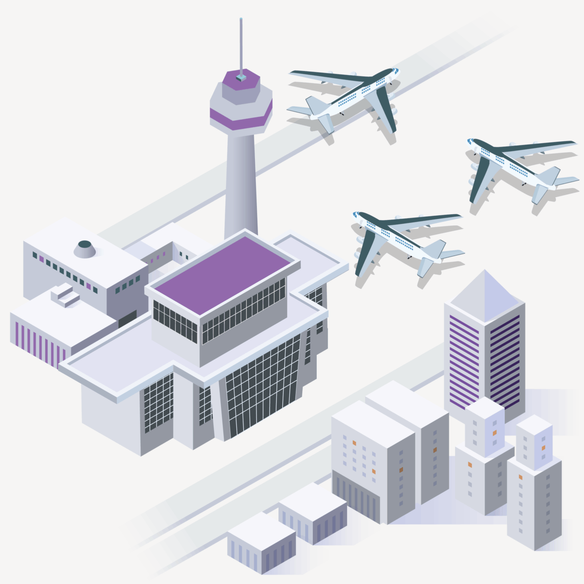 isometric airport