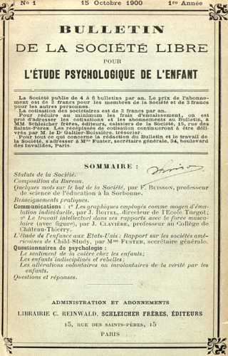 Cahiers Alfred Binet : éducation, psychologie et science de l'enfance