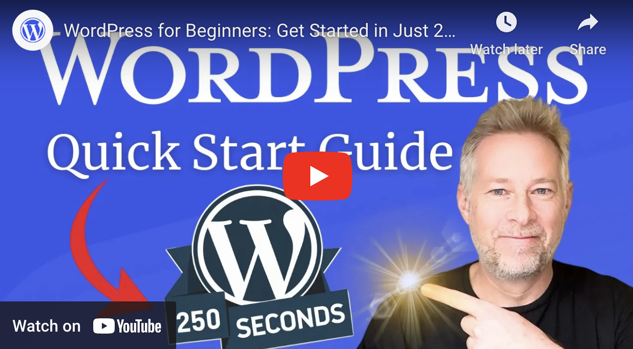 WordPress for Beginners: Get Started in Just 250 Seconds 🔥