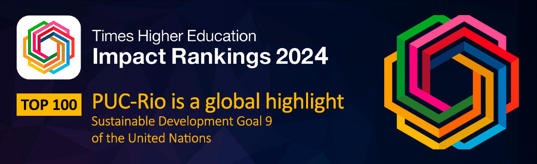 THE University Impact Rankings 2024 traz PUC-Rio entre as TOP 100 universidades do mundo no ODS 9 - Industry, Innovation and Infrastructure, da ONU