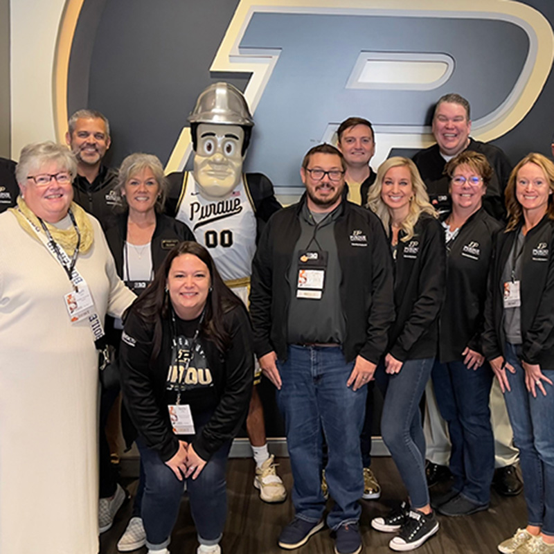 University Residences staff standing for a group photo.