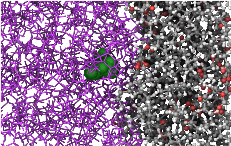 Designing better packaging materials with a reduced risk of contamination and longer shelf-life using molecular simulations 