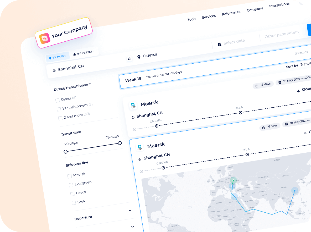 Shipping schedules