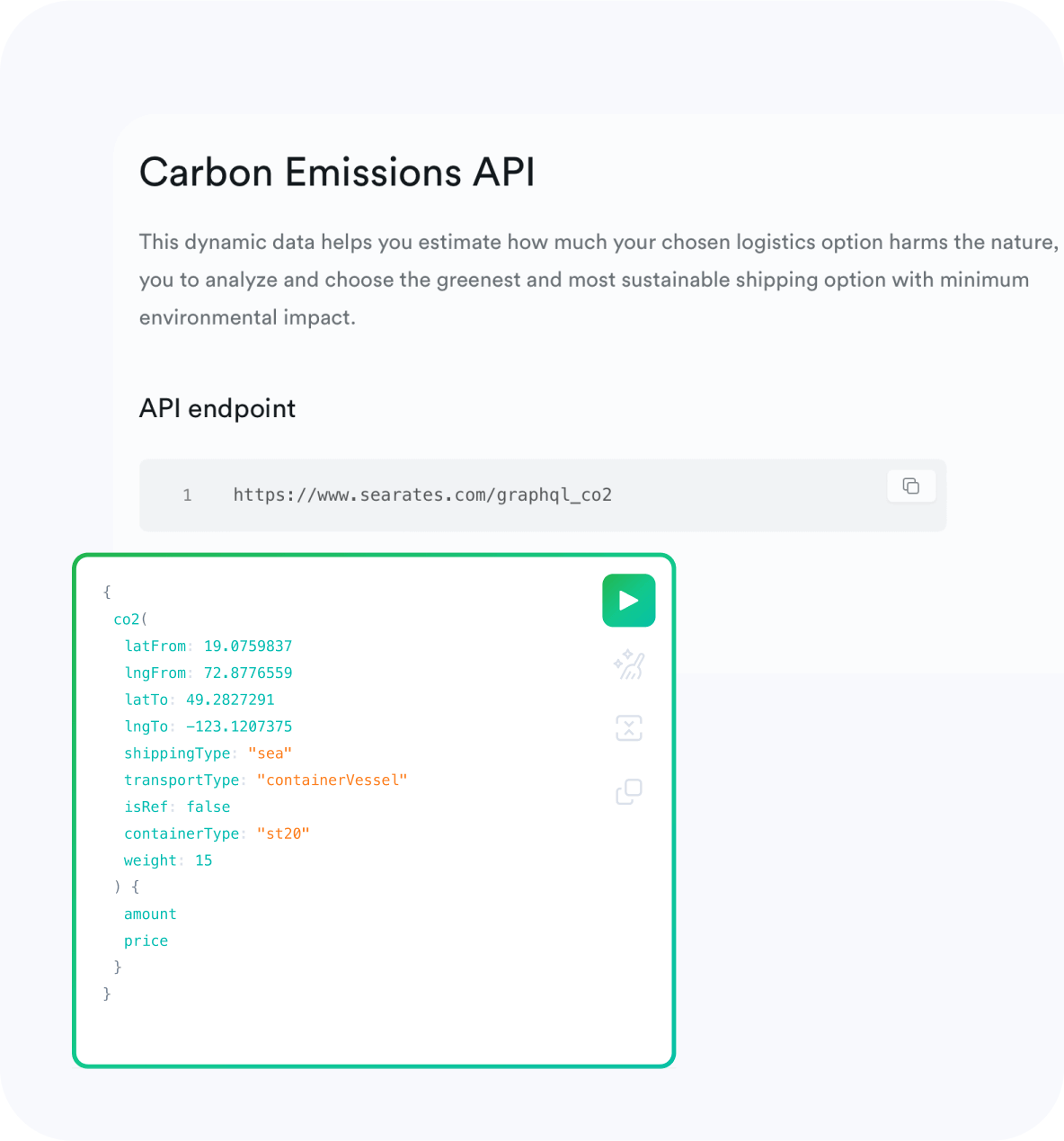 Carbon emissions calculator