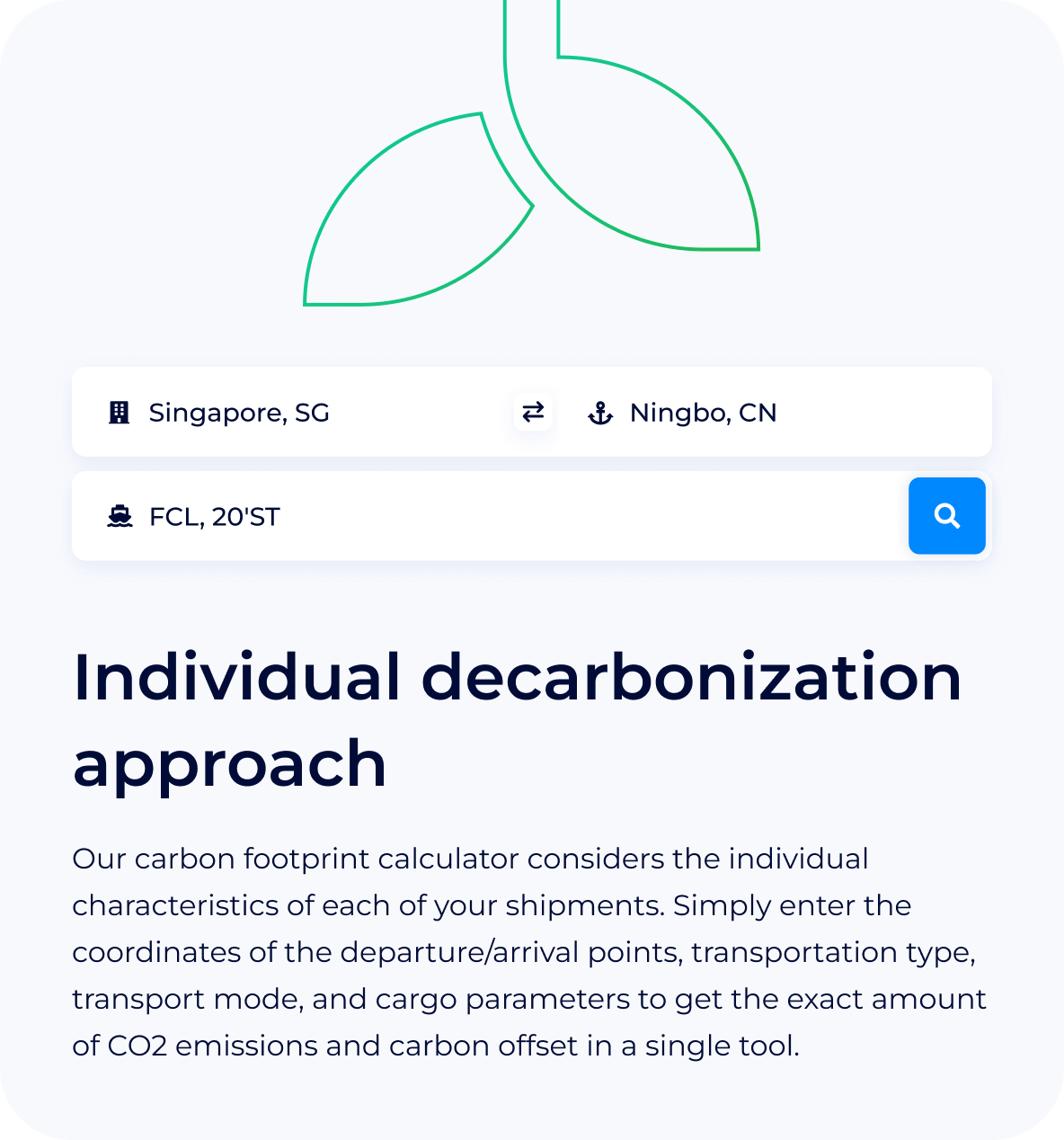 Individual decarbonization approach