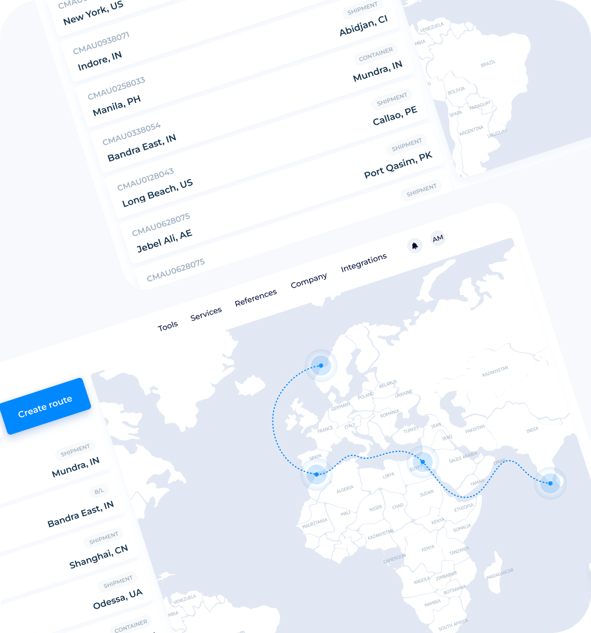 Build your tracking routes with confidence