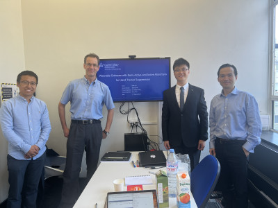 Chen Liu with examiners Prof Jonathan Rossiter, Prof Zion Tse, and his supervisor Dr Ketao Zhang