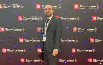 Andrew Spowage at the THE Asia Universities Summit in Kuala Lumpur