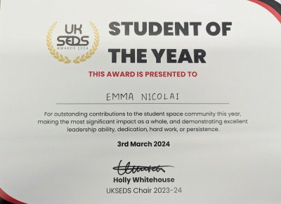 Emma's award