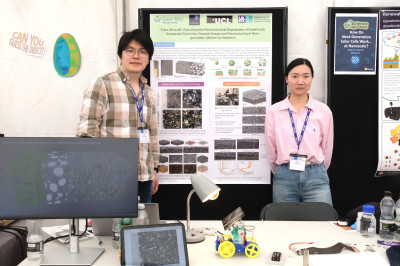 The Green Energy Stall led by Queen Mary academics Dr Xuekun Lu and PhD student Daqing Li