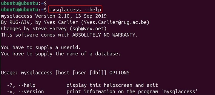 mysqlaccess Command in Linux8