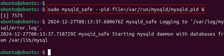 mysqld_safe Command in Linux6