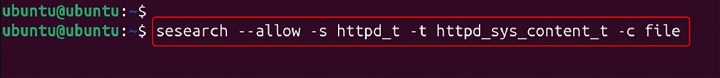 sesearch Command in Linux5