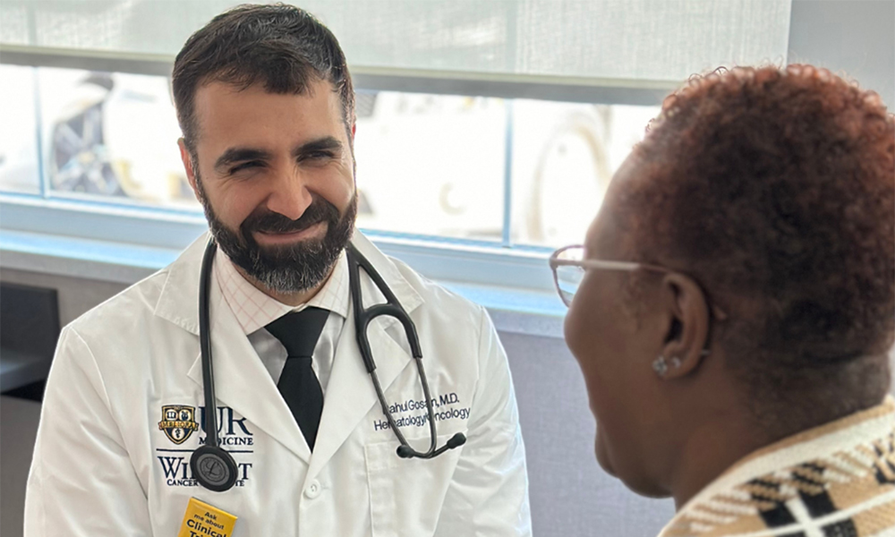 Wilmot Cancer Institute Doctor Speaking with a Patient