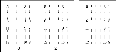 Direction of arrangement of characters in vertical writing mode.