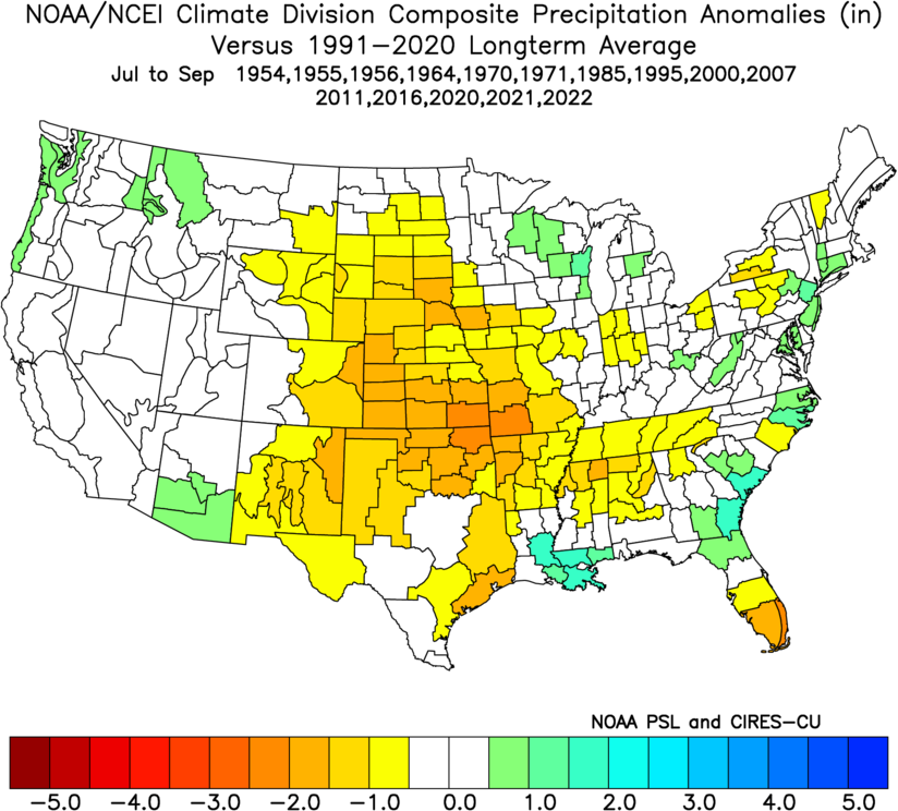 La Nina Monsoon (JAS) weak episodes