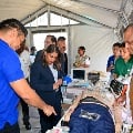 Handing over ventilators, monitors, other life-saving equipment and Medical Camp Kits, Timor-Leste.