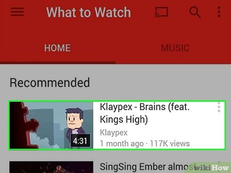 Step 1 Find a video using the YouTube app on your mobile device.