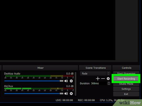 Step 9 Click Start Recording.