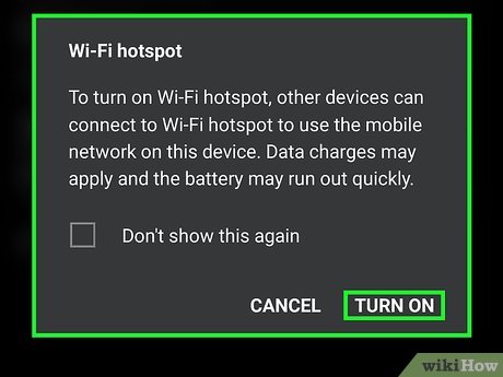 Step 4 Turn on your phone's hotspot.