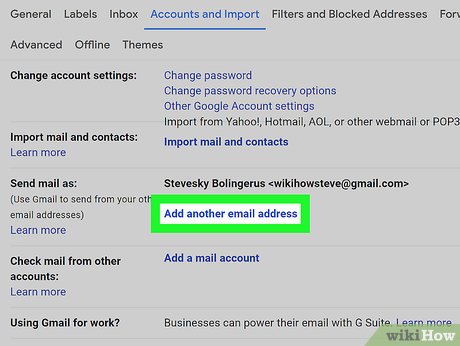 Step 3 Send emails from the new account.