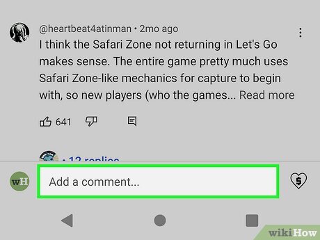 Step 4 Tap the "Add a comment…" field.