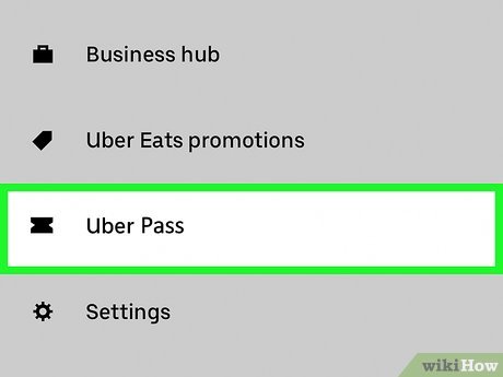 Step 3 Tap Uber Pass.