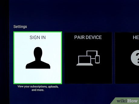 Step 2 Select the "Sign In" option and log in with your YouTube account.