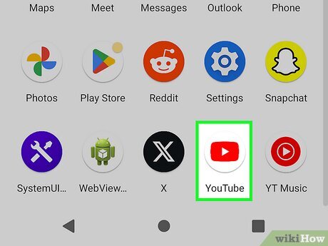 Step 1 Open the YouTube app.