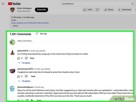 Step 3 Scroll down to find the Comments section.