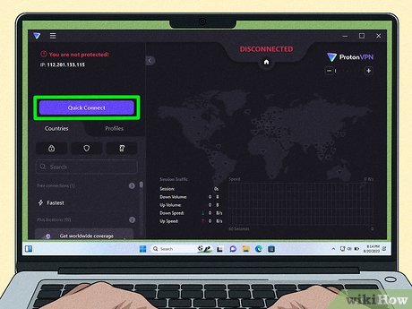 Step 3 Select Quick Connect.