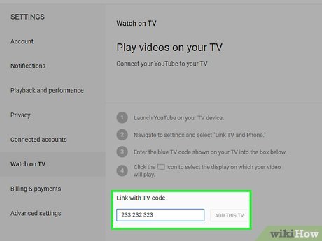 Step 5 Enter the code displayed on the TV.