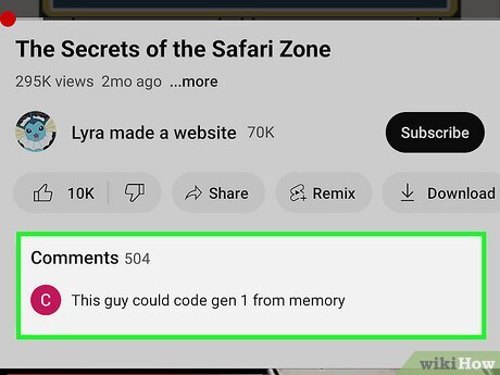 Step 3 Tap the Comments section.
