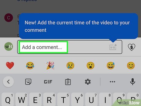 Step 5 Enter your comment.
