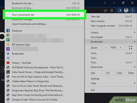 Step 2 Enable bookmarks...