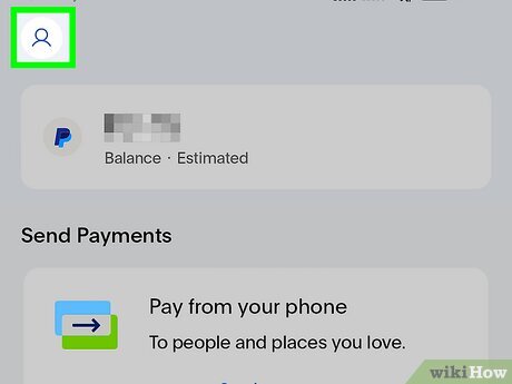 Step 2 Tap the profile icon at the top left corner of the screen.