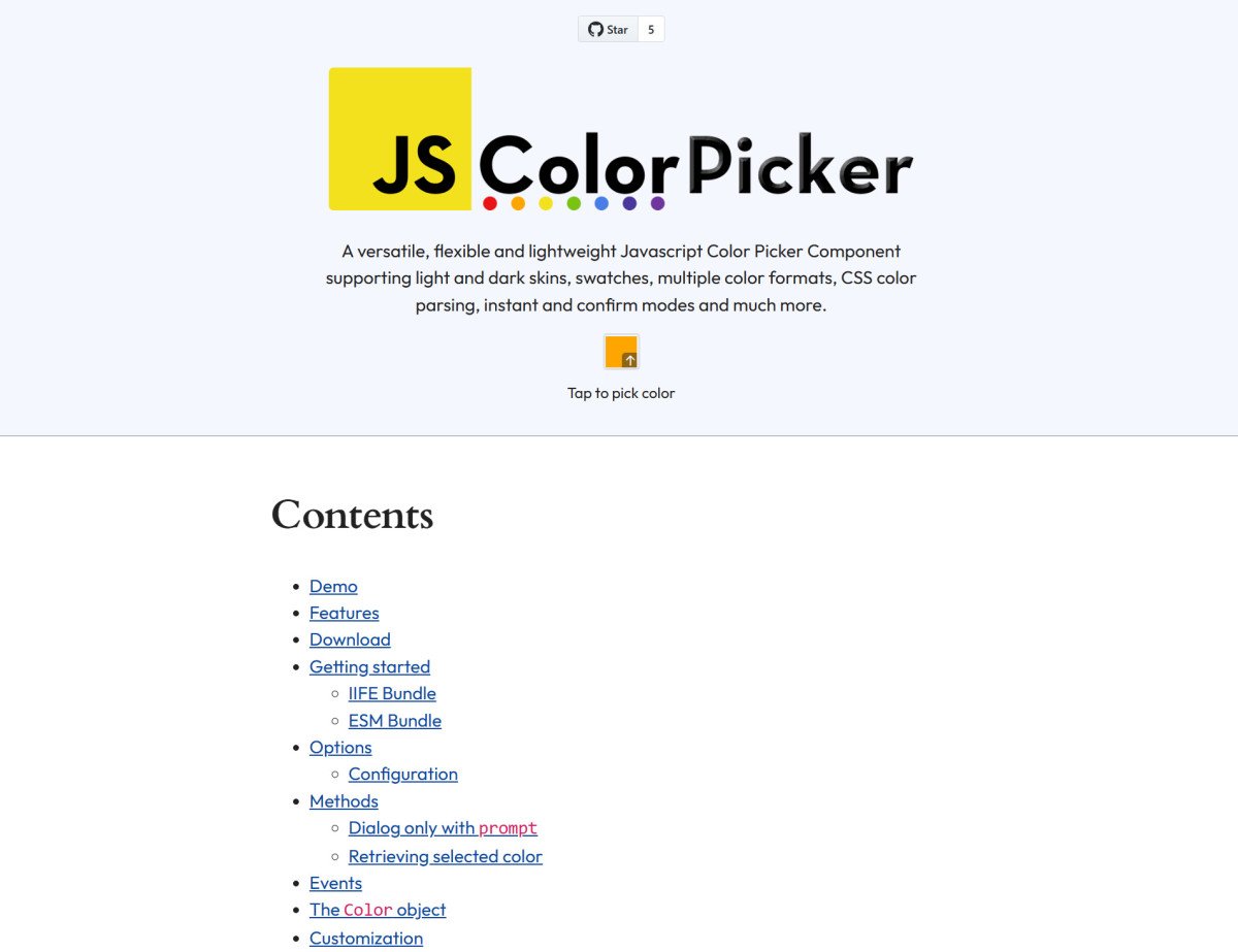 Javascript Color Picker