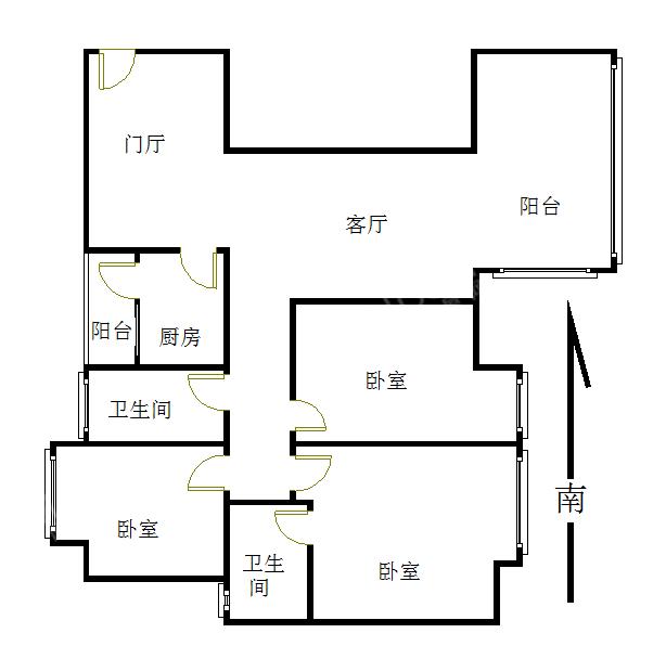 金沙海棠  3室2厅2卫   265.00万